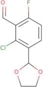 2-Chloro-3-(1,3-dioxolan-2-yl)-6-fluorobenzaldehyde