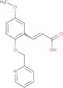 (2E)-3-{5-Methoxy-2-[(pyridin-2-yl)methoxy]phenyl}prop-2-enoic acid