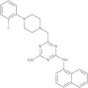 6-[[4-(2-Fluorophenyl)-1-piperazinyl]methyl]-N2-1-naphthalenyl-1,3,5-triazine-2,4-diamine