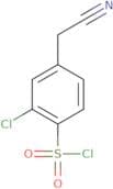 2-Chloro-4-(cyanomethyl)benzene-1-sulfonyl chloride