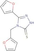 5-(Furan-2-yl)-4-(furan-2-ylmethyl)-4H-1,2,4-triazole-3-thiol