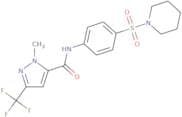 2-Methyl-N-(4-piperidin-1-ylsulfonylphenyl)-5-(trifluoromethyl)pyrazole-3-carboxamide