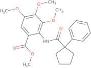 methyl 3,4,5-trimethoxy-2-((phenylcyclopentyl)carbonylamino)benzoate