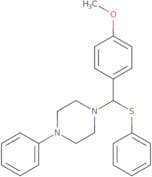 4-methoxy-1-((4-phenylpiperazinyl)phenylthiomethyl)benzene
