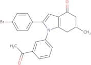 1-(3-acetylphenyl)-2-(4-bromophenyl)-6-methyl-5,6,7-trihydroindol-4-one