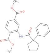 methyl 4-(methoxycarbonyl)-3-((phenylcyclopentyl)carbonylamino)benzoate