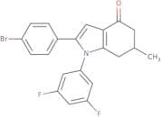 1-(3,5-difluorophenyl)-2-(4-bromophenyl)-6-methyl-5,6,7-trihydroindol-4-one