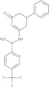 3-((methyl(5-(trifluoromethyl)(2-pyridyl))amino)amino)-5-phenylcyclohex-2-en-1-one
