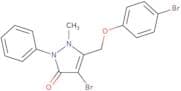 4-bromo-3-((4-bromophenoxy)methyl)-2-methyl-1-phenyl-3-pyrazolin-5-one