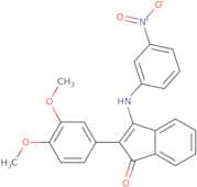 2-(3,4-dimethoxyphenyl)-3-((3-nitrophenyl)amino)inden-1-one