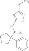 N-[5-(methylsulfanyl)-1H-1,2,4-triazol-3-yl]-1-phenylcyclopentane-1-carboxamide