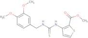 methyl 3-(((((3,4-dimethoxyphenyl)methyl)amino)thioxomethyl)amino)thiophene-2-carboxylate