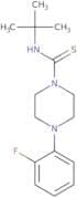 ((tert-butyl)amino)(4-(2-fluorophenyl)piperazinyl)methane-1-thione