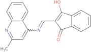 2-(((2-methyl-4-quinolyl)amino)methylene)indane-1,3-dione
