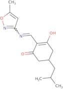 2-(((5-methylisoxazol-3-yl)amino)methylene)-5-(2-methylpropyl)cyclohexane-1,3-dione