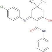 (6-((4-chlorophenyl)amino)-4,4-dimethyl-2-oxocyclohex-1-enyl)-N-benzamide