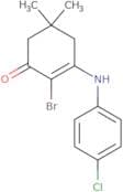 2-bromo-3-((4-chlorophenyl)amino)-5,5-dimethylcyclohex-2-en-1-one
