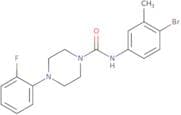 N-(4-bromo-3-methylphenyl)-4-(2-fluorophenyl)piperazine-1-carboxamide