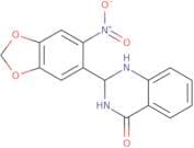2-(6-nitrobenzo[d]1,3-dioxolen-5-yl)-1,2,3-trihydroquinazolin-4-one