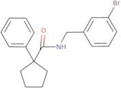 N-[(3-bromophenyl)methyl]-1-phenylcyclopentane-1-carboxamide