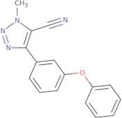 1-methyl-4-(3-phenoxyphenyl)-1,2,3-triazole-5-carbonitrile