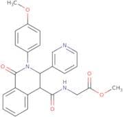 methyl 2-((2-(4-methoxyphenyl)-1-oxo-3-(3-pyridyl)-4-2,3,4-trihydroisoquinolyl)carbonylamino)aceta…