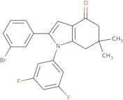 1-(3,5-difluorophenyl)-2-(3-bromophenyl)-6,6-dimethyl-5,6,7-trihydroindol-4-one