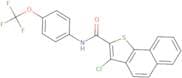 (3-chlorobenzo[g]benzo[b]thiophen-2-yl)-N-(4-(trifluoromethoxy)phenyl)formamide