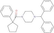 1-(diphenylmethyl)-4-(1-phenylcyclopentanecarbonyl)piperazine