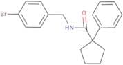 N-[(4-bromophenyl)methyl]-1-phenylcyclopentane-1-carboxamide