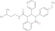 (2-(4-methoxyphenyl)-1-oxo-3-(3-pyridyl)(4-2,3,4-trihydroisoquinolyl))-N-(3-methylbutyl)formamide