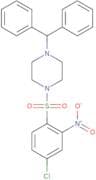 1-((4-(diphenylmethyl)piperazinyl)sulfonyl)-4-chloro-2-nitrobenzene