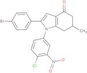 2-(4-bromophenyl)-1-(4-chloro-3-nitrophenyl)-6-methyl-5,6,7-trihydroindol-4-one