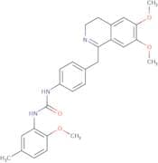 1-(4-((6,7-dimethoxy(3,4-dihydroisoquinolyl))methyl)phenyl)-3-(2-methoxy-5-methylphenyl)urea