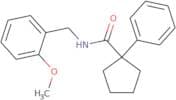 N-[(2-methoxyphenyl)methyl]-1-phenylcyclopentane-1-carboxamide