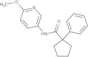 N-(6-methoxypyridin-3-yl)-1-phenylcyclopentane-1-carboxamide