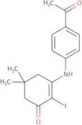 3-((4-acetylphenyl)amino)-2-iodo-5,5-dimethylcyclohex-2-en-1-one