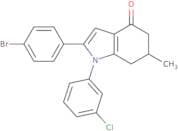 2-(4-bromophenyl)-1-(3-chlorophenyl)-6-methyl-5,6,7-trihydroindol-4-one