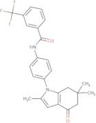 (3-(trifluoromethyl)phenyl)-N-(4-(2,6,6-trimethyl-4-oxo(5,6,7-trihydroindolyl))phenyl)formamide
