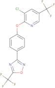 3-chloro-5-(trifluoromethyl)-2-(4-(4-(trifluoromethyl)(3,2,5-oxadiazolyl))phenoxy)pyridine