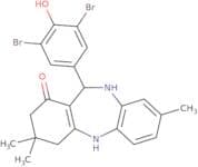 2,10-diaza-9-(3,5-dibromo-4-hydroxyphenyl)-5,5,13-trimethyltricyclo[9.4.0.0<3,8>]pentadeca-1(11),3…