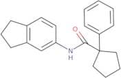 N-(2,3-dihydro-1H-inden-5-yl)-1-phenylcyclopentane-1-carboxamide