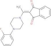 2-((4-(2-fluorophenyl)piperazinyl)ethylidene)indane-1,3-dione