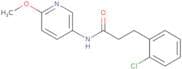 3-(2-chlorophenyl)-N-(6-methoxy(3-pyridyl))propanamide