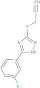 5-(3-chlorophenyl)-3-prop-2-ynylthio-1H-1,2,4-triazole