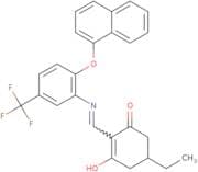 5-ethyl-2-(((2-naphthyloxy-5-(trifluoromethyl)phenyl)amino)methylene)cyclohexane-1,3-dione