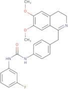 1-(4-((6,7-dimethoxy(3,4-dihydroisoquinolyl))methyl)phenyl)-3-(3-fluorophenyl)urea