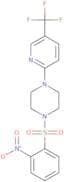 2-nitro-1-((4-(5-(trifluoromethyl)(2-pyridyl))piperazinyl)sulfonyl)benzene