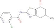 (2-chloro(3-pyridyl))-N-(5-methyl-7-oxo(4,5,6-trihydrobenzothiazol-2-yl))formamide