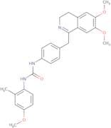 1-(4-((6,7-dimethoxy(3,4-dihydroisoquinolyl))methyl)phenyl)-3-(4-methoxy-2-methylphenyl)urea